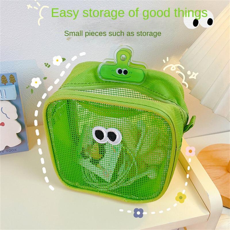Product Introduction of Túi Đựng Mỹ Phẩm Lưới Trong Suốt, Màu Pastel Mới, Thiết Kế Mắt To Dễ Thương, Hộp Đựng Đồ Trang Điểm, Túi Trang Điểm Kawaii, Hộp Đựng Đồ Trang Điểm Cầm Tay, Túi Đựng Đồ Vệ Sinh Cá Nhân Nam Tim Bag Kem Da 20