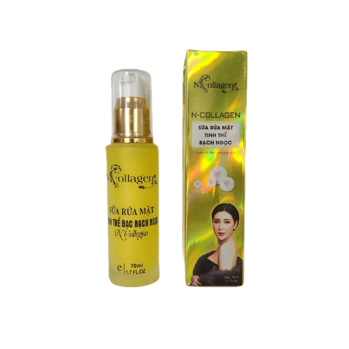 Sữa Rửa Mặt Tinh Thể Bạch Ngọc 70ml Skincare Làm Đẹp Da