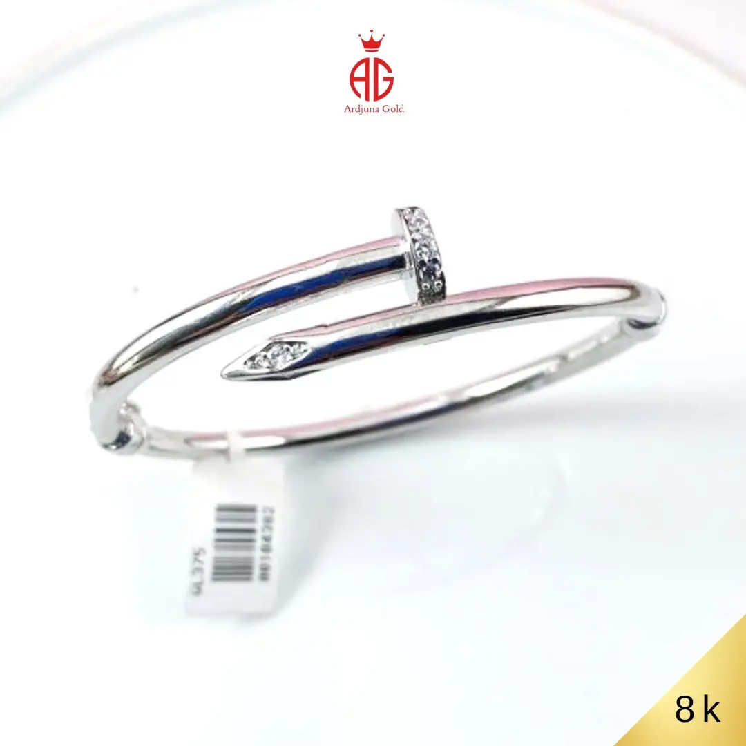 Gelang Paku Putih 8K