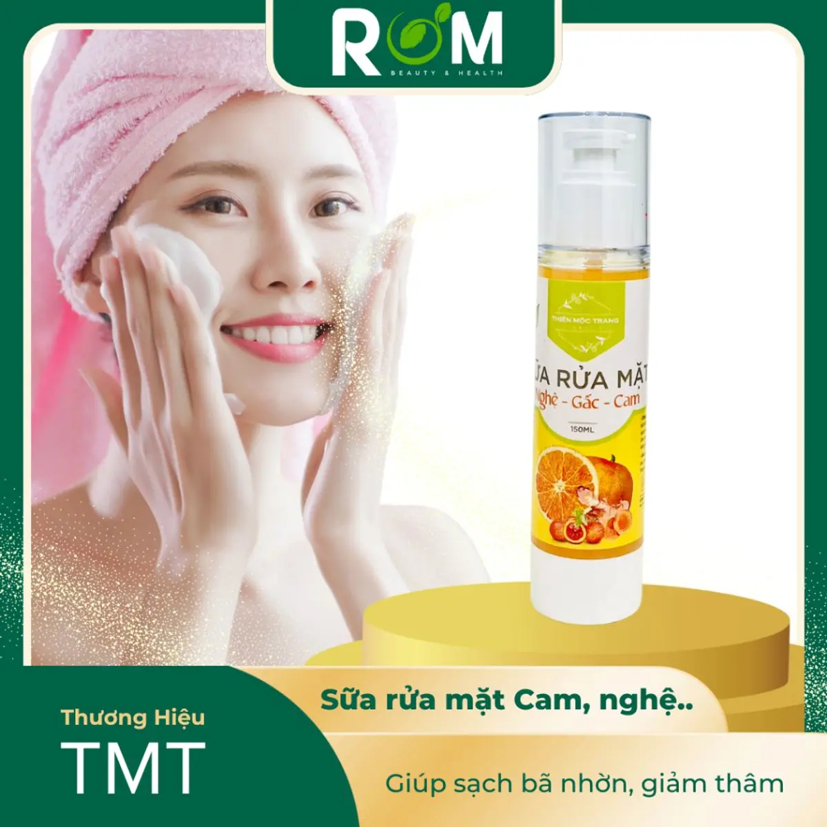 sưɑ~ rửa mặt Thiên Mộc Trang từ Cam nghệ gấc phù hợp mọi loại da