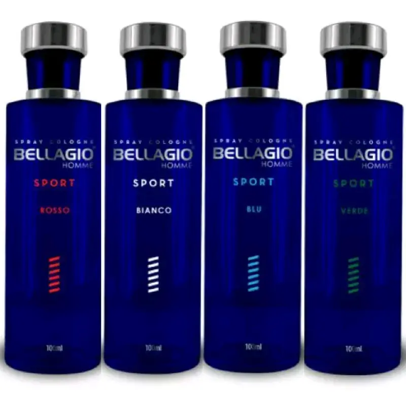 Perfume Bellagio Sport Cologne Rosso Bianco Verde Blu Parfum Pria Laki Laki Wangi Tahan Lama Pemikat Wanita Perempuan 0