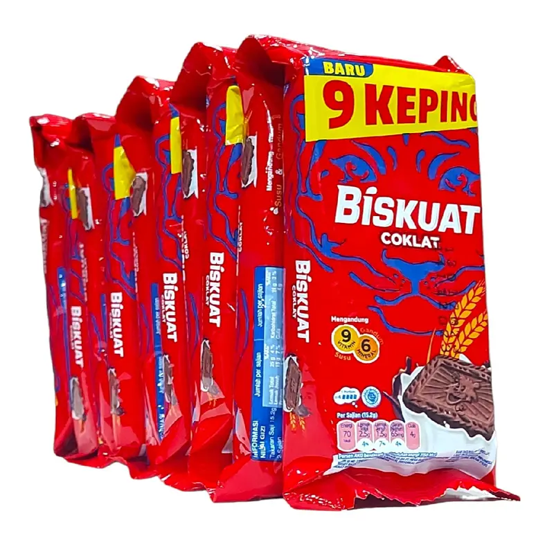 BISKUAT COKLAT RENCENG 2000 Isi 9 Keping Biskuat 0