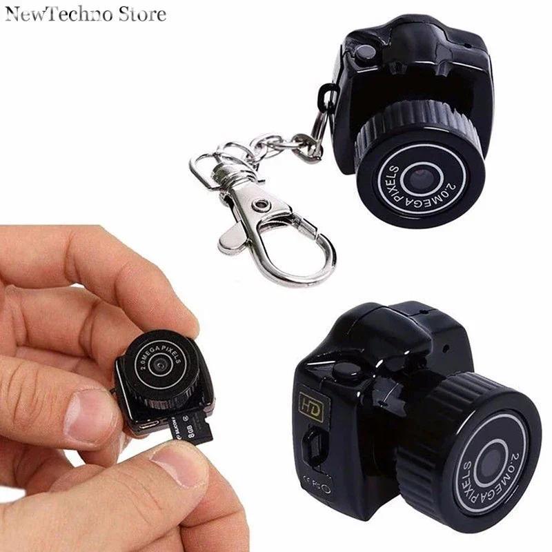 Máy quay camera mini Máy quay Micro DVR 480P Y2000 Máy ảnh Webcam Cầm Tay Máy quay Video và giọng nói có Móc Chìa Khóa