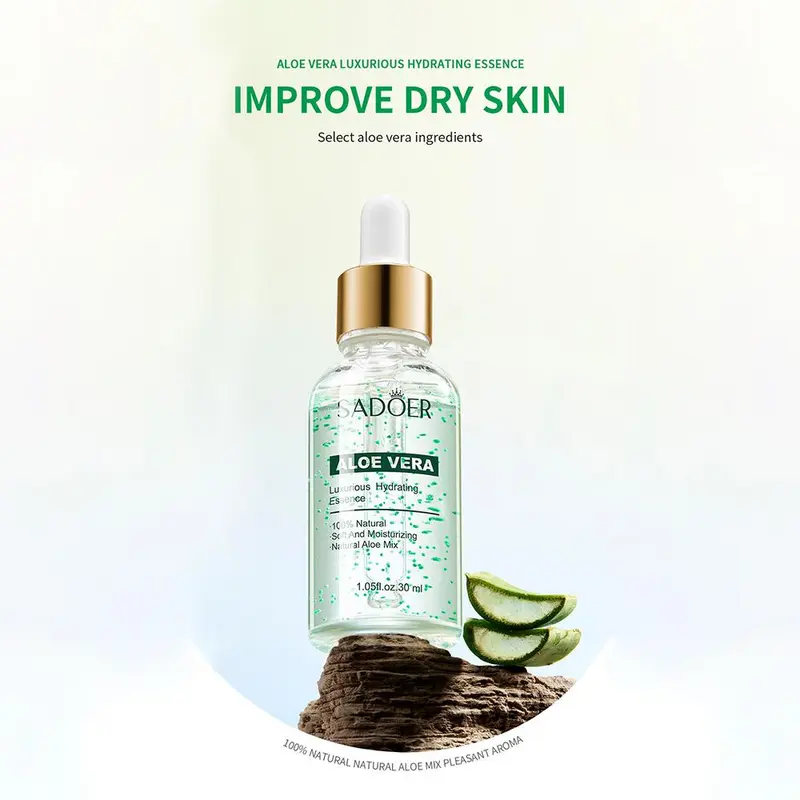 Comfort Natural Aloe Vera Moisturizing Facial Skincare Serum, 2 Counts/set Soothing & Firming Facial Essence, Hydrating Beauty & Personal Care Product 2