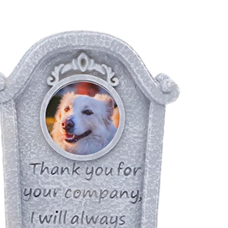 Product Introduction of Pet Memorial Monument Waterproof Loss of Pet Sympathy Gifts Cat Memorial Headstone for Patio Garden Outdoors Flowerbed Backyard 2