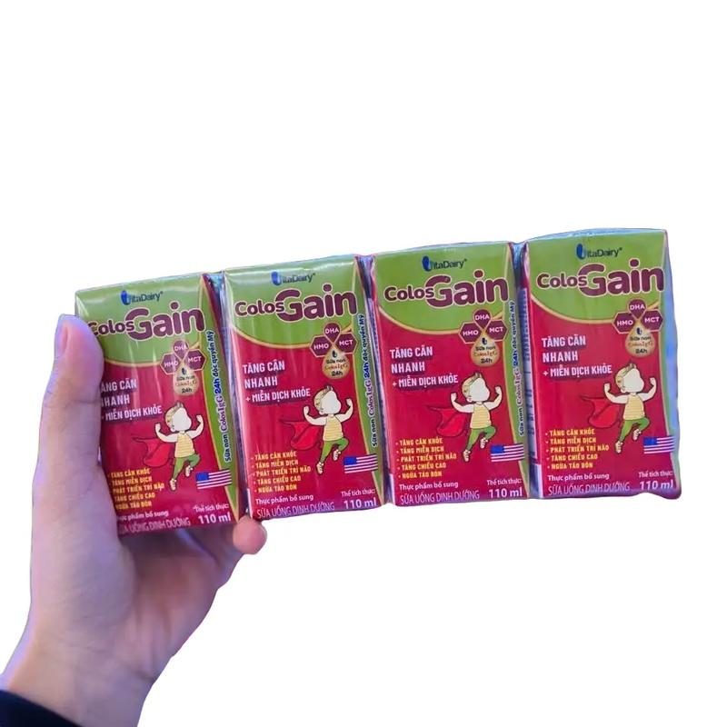 [Vitadairy] Sữa pha sẵn Colosgain hộp 110ml cho bé 48 hộp