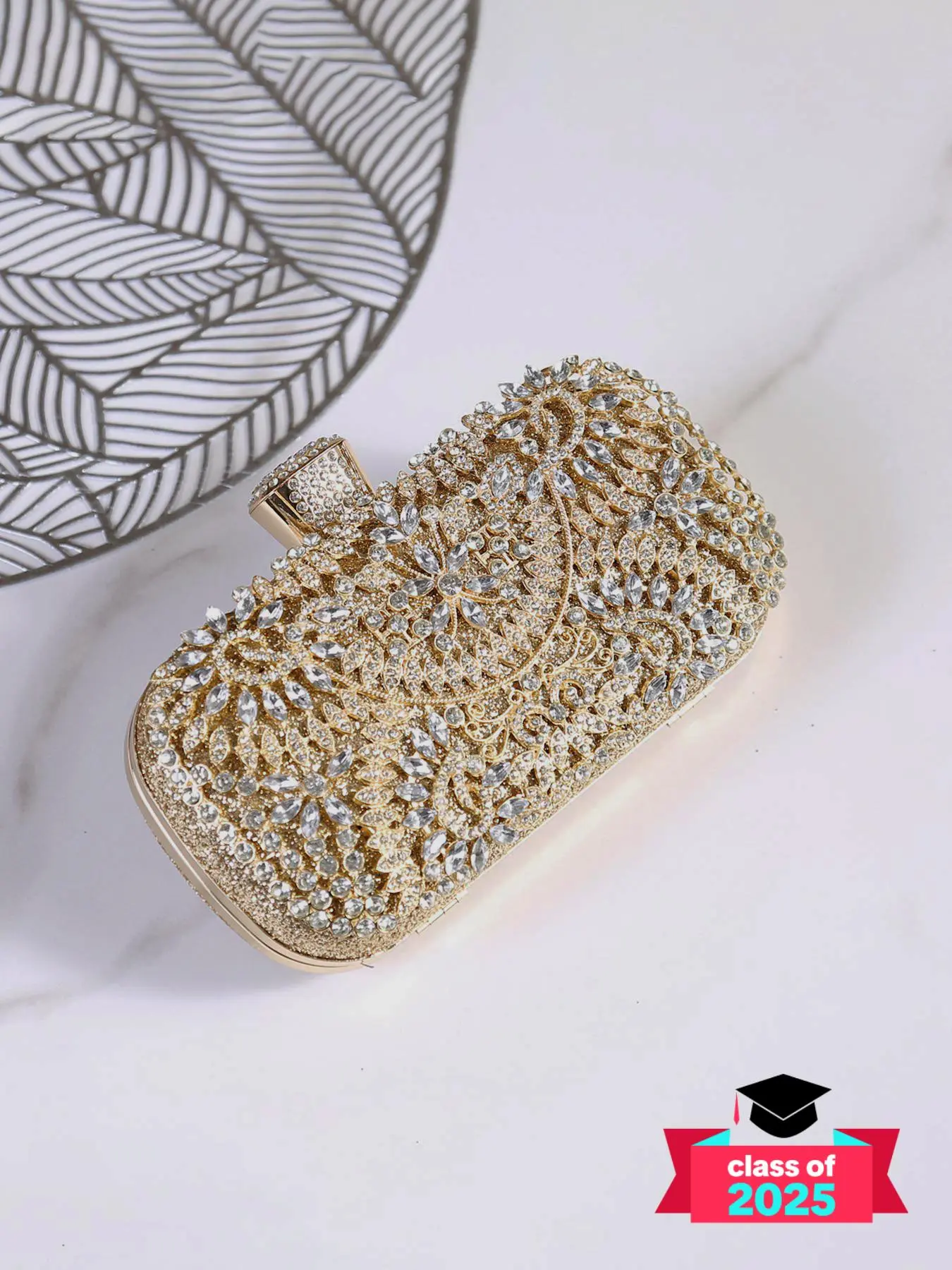 Summer Elegant Artificial Gemstone Decor Evening Bag, 2024 New Fashion Rhinestone Clutch Purse for Party/Banquet, Versatile Women's Commuting Bag