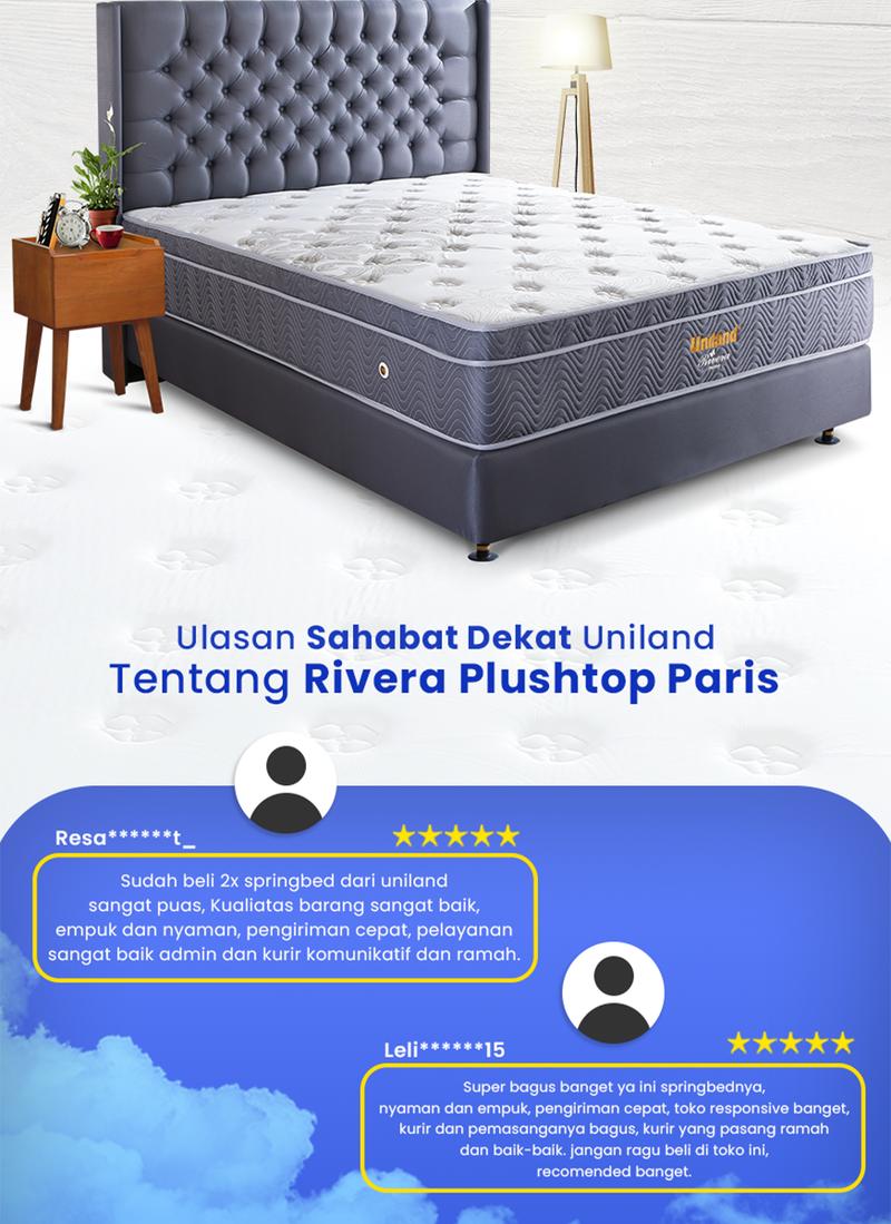 Product Introduction of Uniland Springbed Rivera Plushtop Paris - Hanya Kasur Spring Bed Matras 1