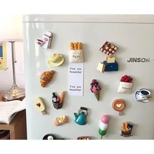 Sticker Magnet Kulkas 3D Lucu / Dekorasi Kulkas Bentuk Makanan / Magnet Kulkas Unik / Hiasan Kulkas Buah & Sayuran / Aksesoris Dapur Estetik fridge mainan
