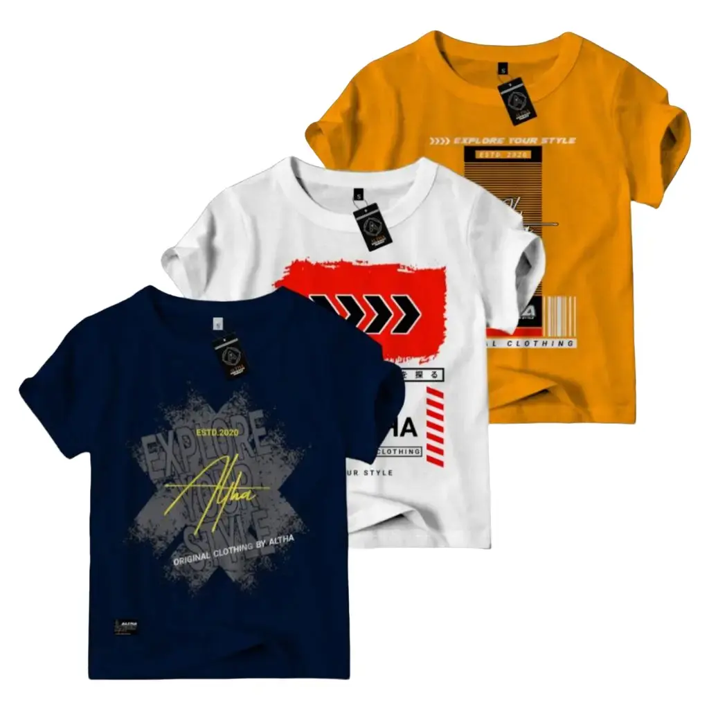 (COD) 3 Pcs Atha Kaos Distro Anak Laki Laki 1-10 Tahun Bahan Katun Adem (Pt 2)