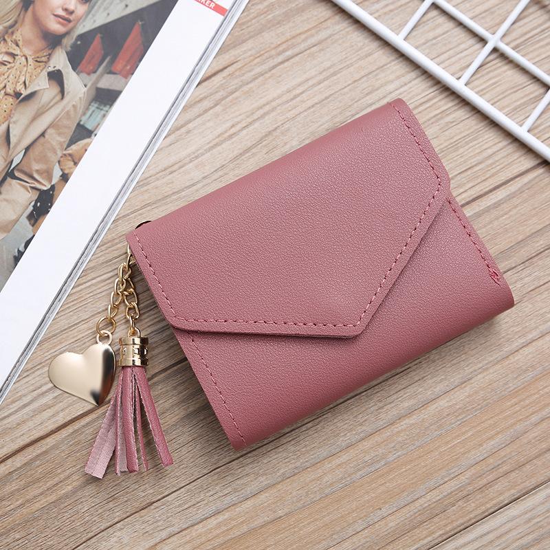 Product Introduction of New Korean Women's Wallet Card Holder Student Wallet Love Pendant Turn-Lock Clasp Bag 6