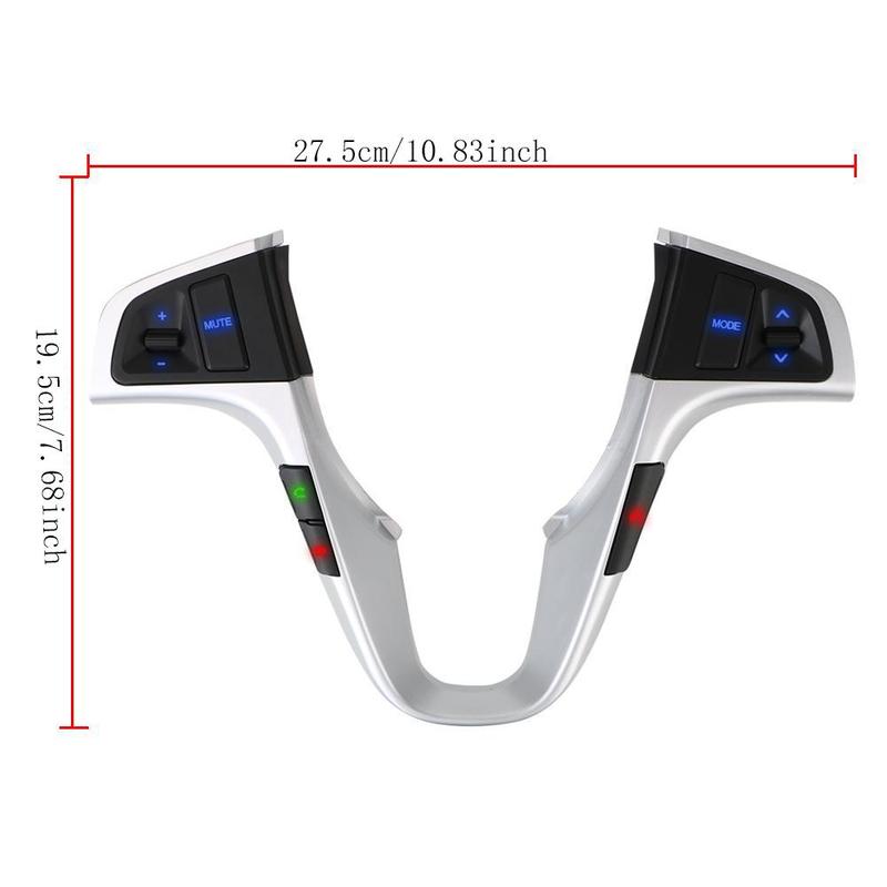 Car Steering Wheel Control Button, Car Steering Wheel Audio Volume Music Control Switch, Car Interior Accessories for Hyundai VERNA SOLARIS 1
