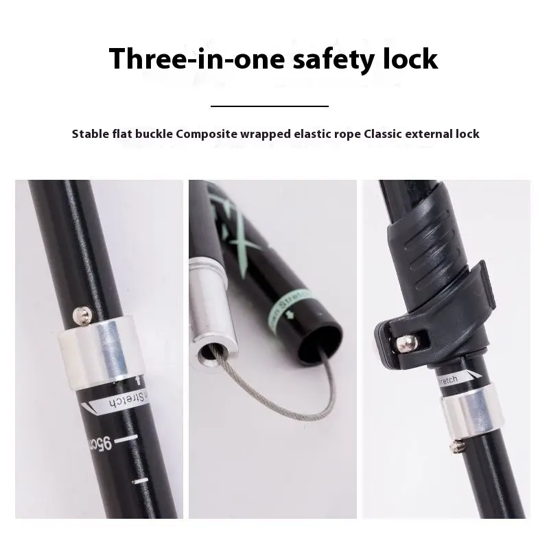 Gậy Leo Núi Gấp Siêu Nhẹ, Gậy Leo Núi Ngoài Trời, Chống Trượt, Đa Chức Năng, Gậy Đi Bộ Có Thể Thu Vào Thích Hợp Làm Quà Tặng Sinh Nhật Cho Người Già, Lý Tưởng Để Leo Núi Ngoài Trời, Du Lịch, Đi Bộ, Gậy Cho Người Già Portable folding mountaineering pole 7