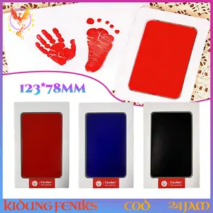 Set Bantalan Tinta Clean Touch Cetak Jejak Kaki Tangan Bayi Paw Print Hewan Peliharaan Aman Dipakai