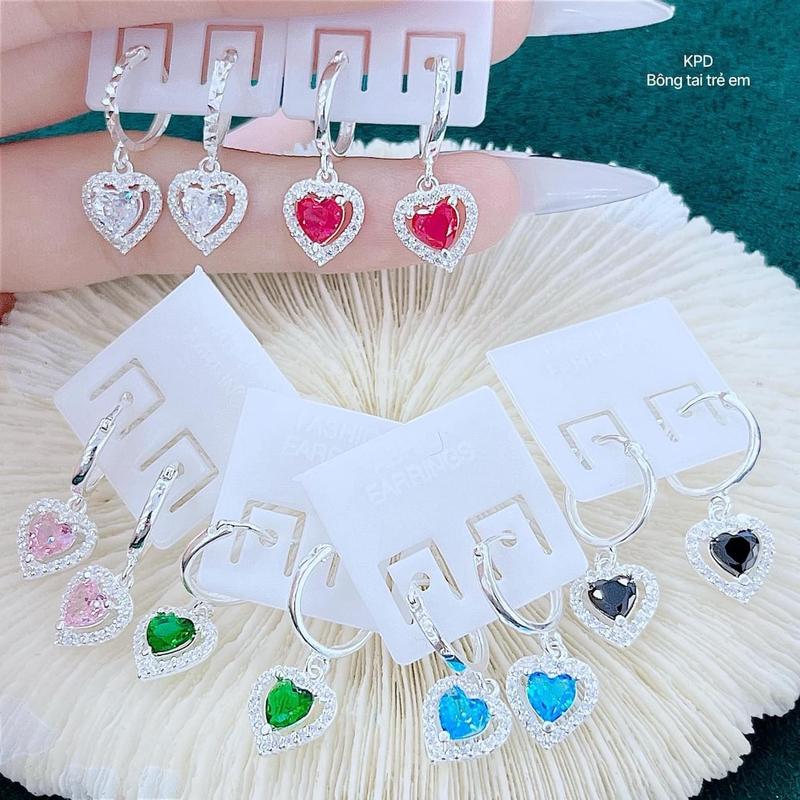 Bông tai trẻ em siuuu xinh bạc s925 không đen gỉ 5