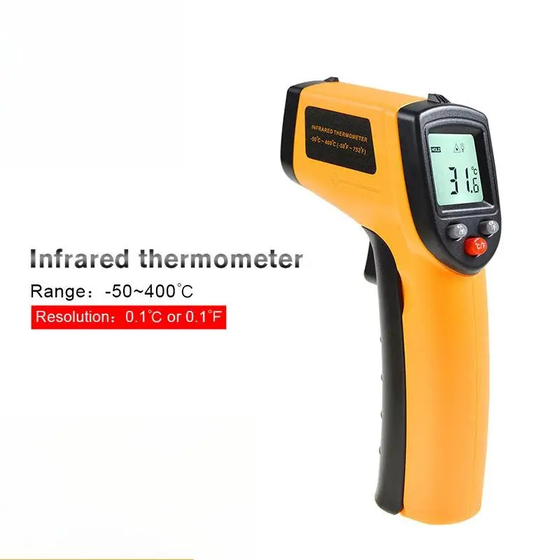 GM320 Digital LCD Wireless IR Laser Infrared Temperature Meter Non-Contact Household & Industrial Thermometer for Candle Usage