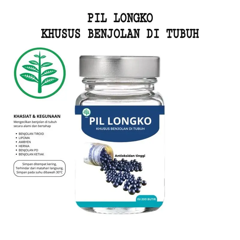 Pil longko isi 200 butir khusus untuk benjolan