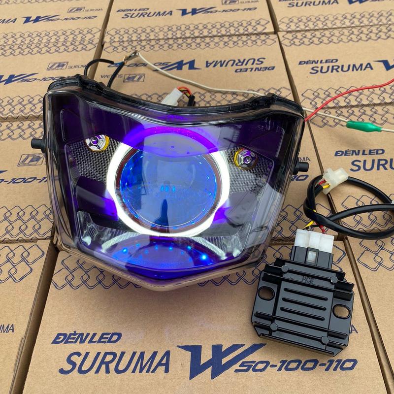 Combo đèn suruma lên bi cầu 3.0 F11 và sạc độ HCE cho xe wave 50/100/110cc