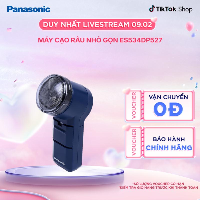 Máy cạo râu Panasonic ES534DP527 - Lưỡi dao xoắn ốc - Hiệu suất cạo tối ưu - An toàn cho da -Thiết kế nhỏ gọn tiện lợi - Bảo hành chính hãng 12 tháng