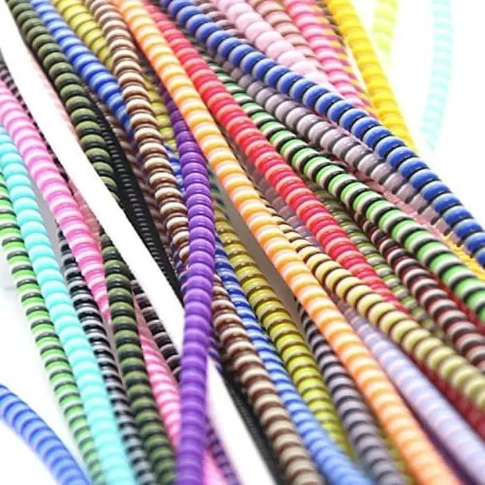 Pelindung Kabel Accessories Cable Cord Protector Spiral Headset/Earphone Cover Kabel Data Warna, 2 warna AH003 - XOBOX 6