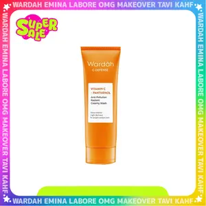 Wardah C-Defense Energizing Creamy Wash - Facial Wash dengan HiGrade Vitamin C | Wardah Super Sale