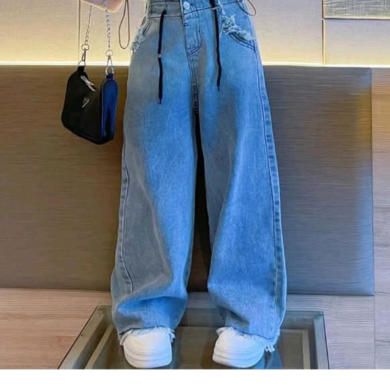 Quần jean tua rua ,áo cotton co giãn 4