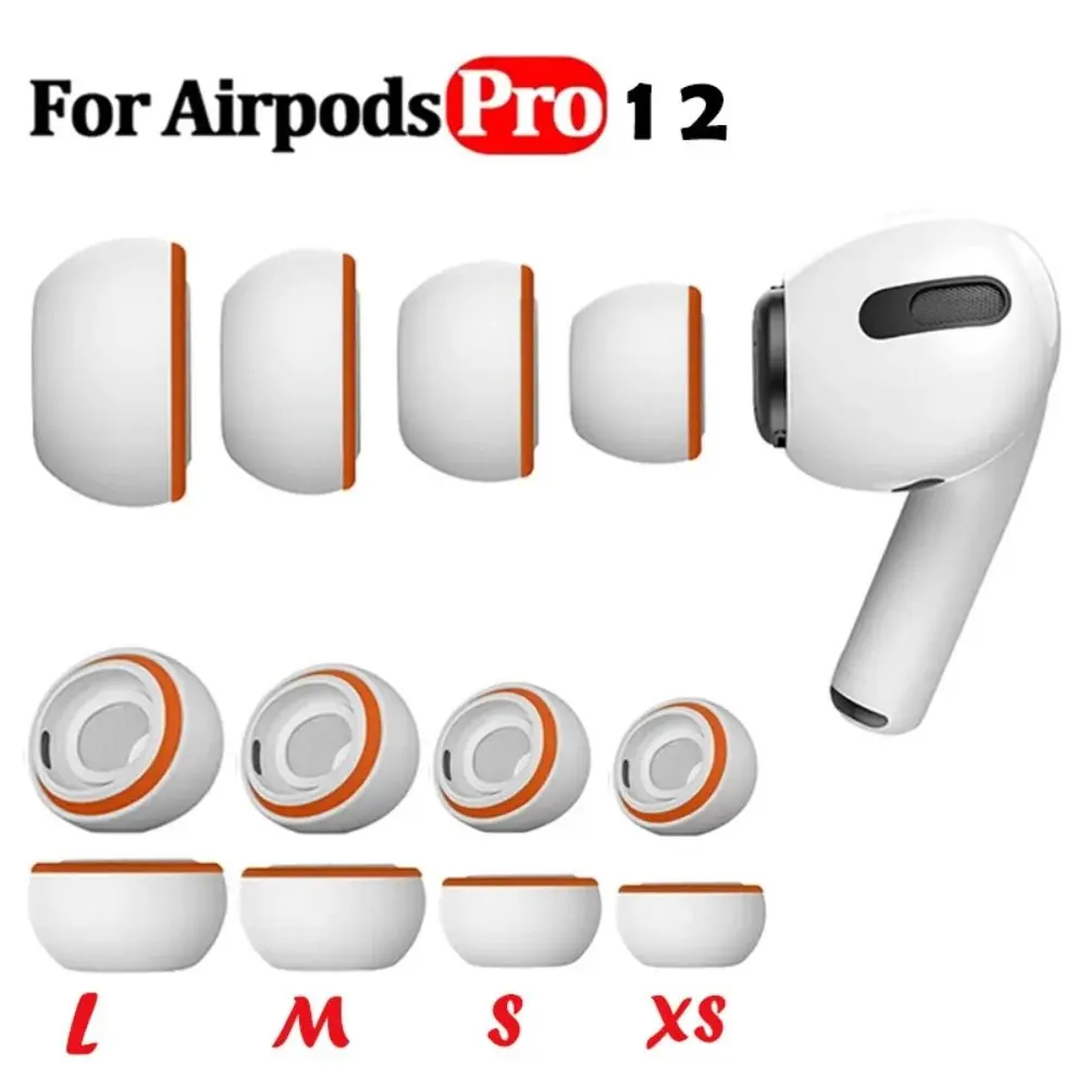 Soft Memory Foam Ear Tips Replacement Headphone Ear Plug Cap Silicone Accessories Ear Cushion for Apple AirPods Pro 2 1 Sponge Earbuds