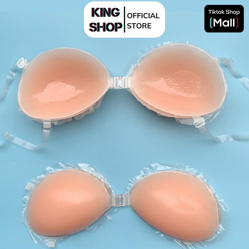 Áo ngực dán, dán ngực cài trước nâng ngực tạo hình khe sâu Nữ KING SHOP Bra Women Tua Rua girlsilicone Vietnam Đệm lót mieng dan nguc miếng dán nâng mực áo kéo ép khe D4949