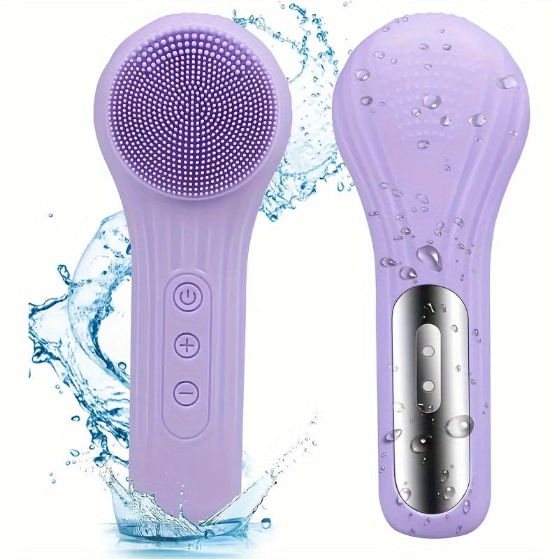 Cọ Chải Làm Sạch Da Mặt, AOJIU, Máy Massage Mặt Bằng Silicon Và Nhựa, Có Sạc USB, Pin Có Thể Sạc Lại Lithium 600mAh, Cầm Tay, Không Mùi, Dụng Cụ Chăm Sóc Da, Để Làm Sạch Và Tẩy Trang 0