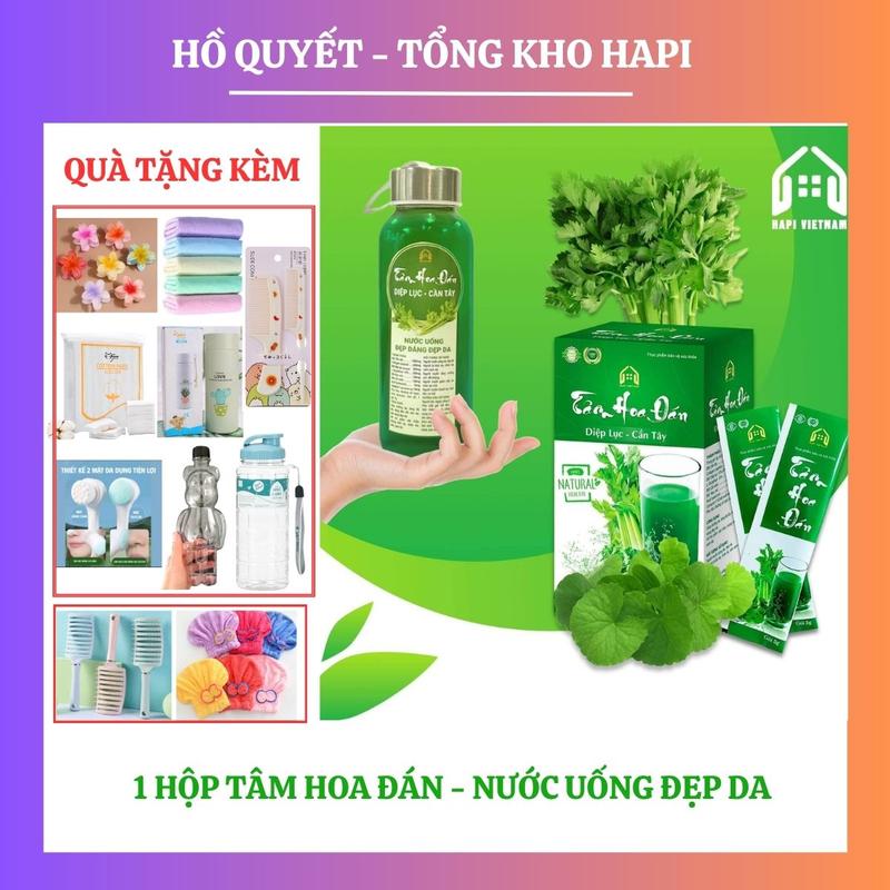 1 Hộp Tâm Hoa Đán - Nước Uống Đẹp Da [Kèm Qùa] 0