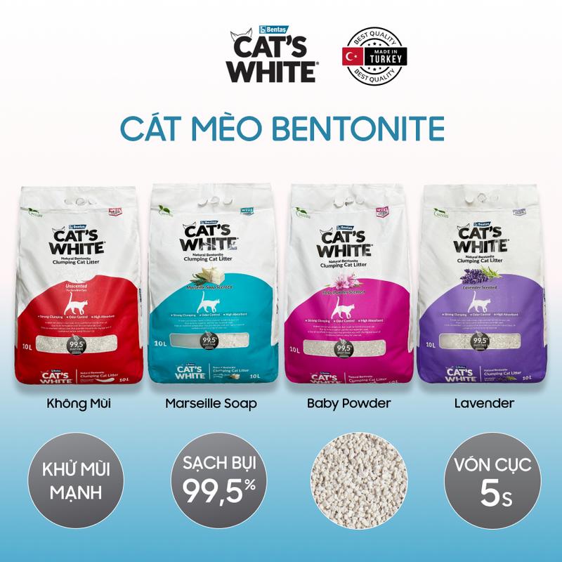 Product Introduction of Cát vệ sinh mèo sạch bụi 8.5kg CAT'S WHITE nhập khẩu Thổ Nhĩ Kỳ 1