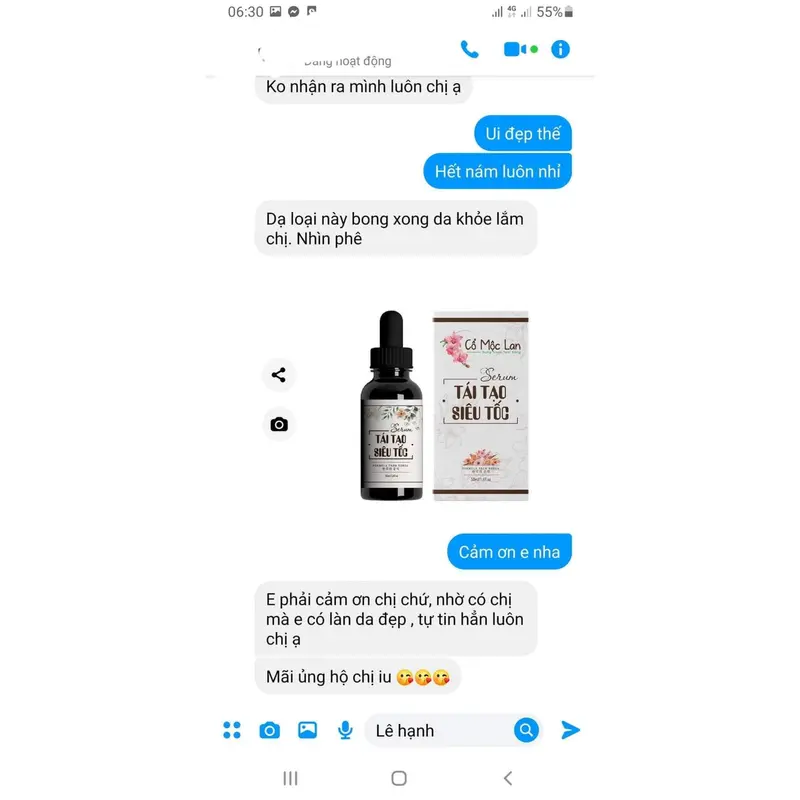 Serum Tái Tạo Siêu Tốc Cổ Mộc Lan Peel Da Bóc Tách Nám Tàn Nhang 50ml Skincare Làm Đẹp Da 4