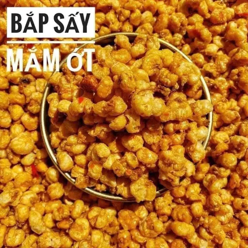 Bắp Sấy Mắm Tỏi Ớt Giòn Đậm Đà - Ăn vặt tuổi thơ 0