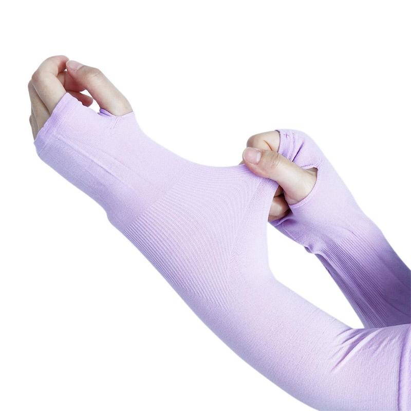 Product Introduction of SHGMA Thin Summer Running Sunscreen Arm Sleeves Sun Protection Sleeves Long-sleeved Glove Driving Repel Mosquitoes Sun UV Protection Hand Cover Half Finger Sleeves Sun Protection Gloves Women Sunscreen Sleeves 14