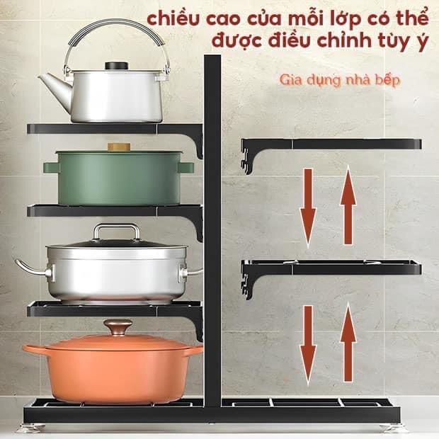 kệ xoong đôi 7 tầng nhà bếp tiện lợi Kitchen kệ  đựng nồi 5