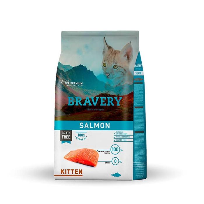 Gambar SUNNYPAWS BRAVERY Cat Kitten Salmon 2 KG Dry Food Makanan Anak Kucing Kering Super Premium dari SunnyPaws Store Kota Tangerang Tokopedia