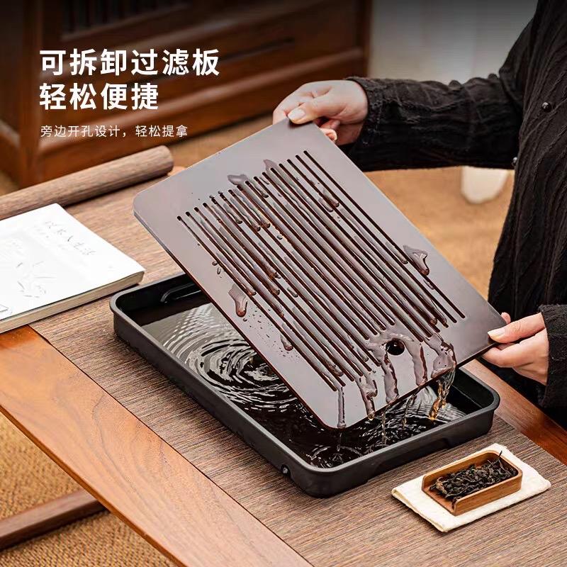 Product Introduction of Khay Trà Tre Hun Khói, Khay Trà Gỗ Hương, Khay Đựng Ấm Chén Trà Đạo, Khay Trà Phòng Khách 8