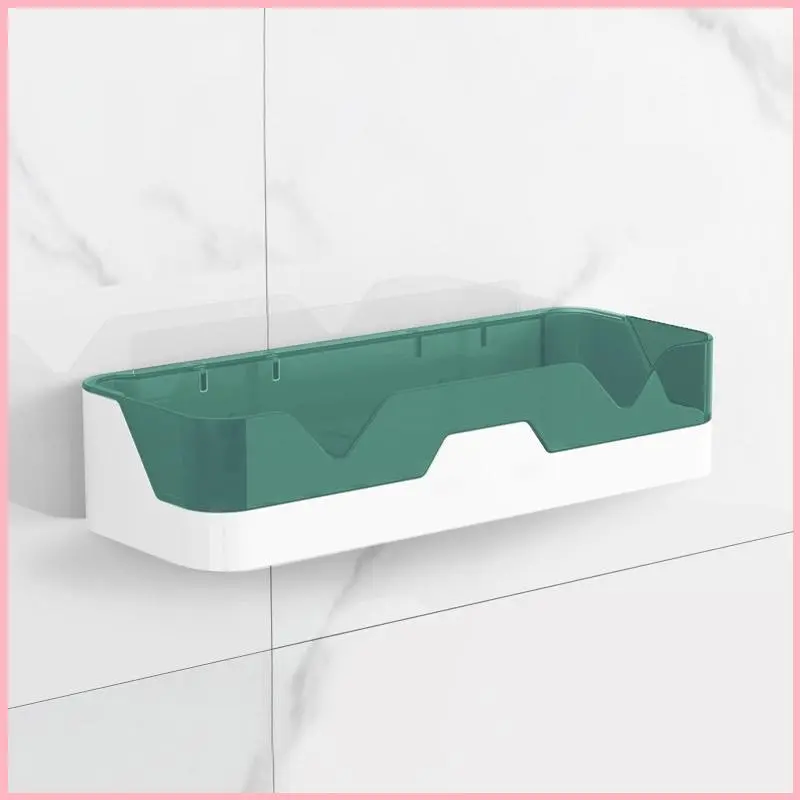 NIJIEOASHOP Kệ để đồ nhà tắm dán tường, kệ chữ nhật không cần khoan tường nhựa PP cao cấp, sang trọng Dimino 3