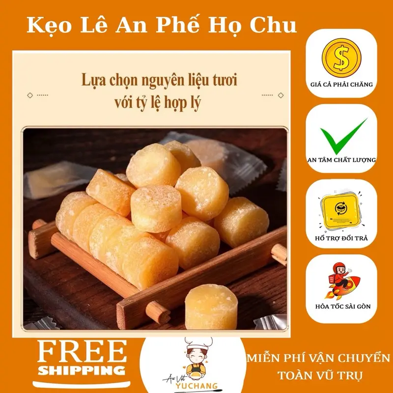 Kẹo Lê An Phế Nhà Họ Chu Thanh Nhiệt Tiêu Đàm - Ăn Vặt YuChang 0