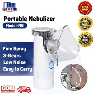 Nebulizer Portable Mesh Alat Uap Bantu Pernafasan Asma Inhalasi/ Portable Mesh Nebulizer Asthma Respiratory Vapor
