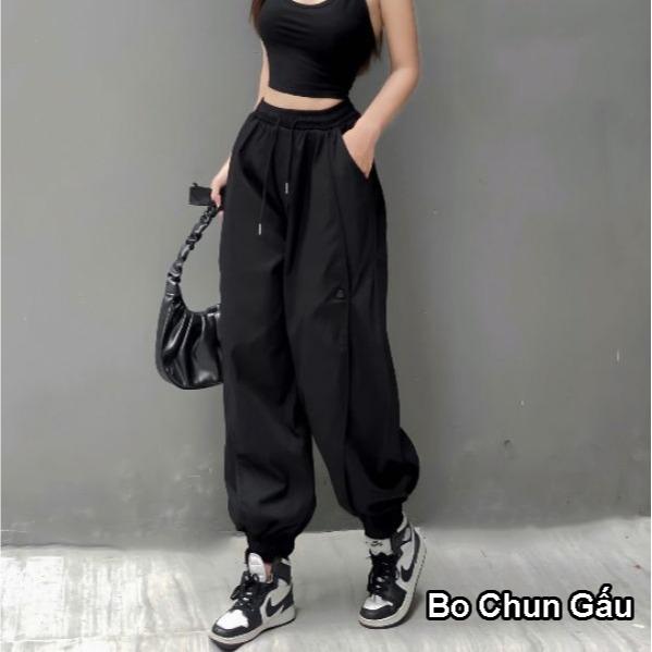 MDQ14 - Quần jogger kaki nữ 2 loại gấu quần cao cấp Hàn phong cách thể thao, đi chơi đi tập đi nhảy 8