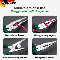 Gambar MONAKE Alat Jerman Tang Cutting Pliers 8in1 (COD) Tang Potong Kombinasi Lancip 6~8 inch / Peralatan Perkakas Tangan Kabel Multipurpose Wire Cutters Multifungsi Anti Slip Anti Karat / Alat Bantu Potong Jepit Pembuka Cengkeraman Catok Pengupa - Tang Kombinasi 6" dari Monake Professional Store Kota Administrasi Jakarta Barat 5 Tokopedia