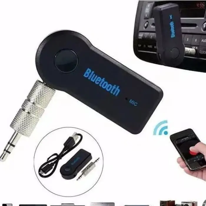 PROMO OKE Jack Bluetooth Wireless Audio Receiver Audio STEREO AUDIO ADAPTER USB Music Mobil CK05 CK 05 CK-05 2