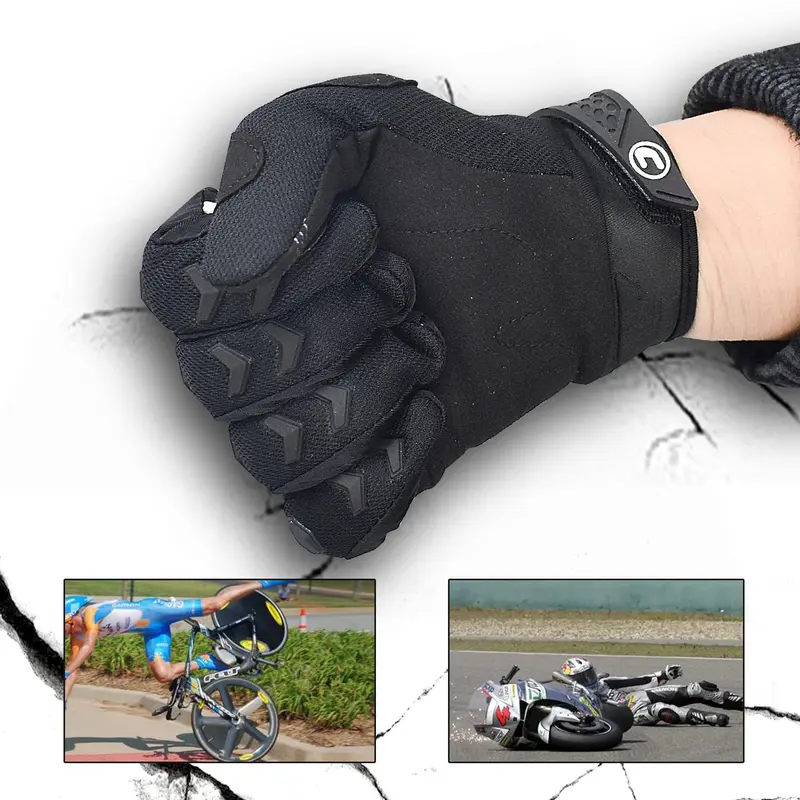 1 Pair Comfortable Motorcycle & ATV & Mountain Bike Gloves, Non-slip Protective Riding Gloves, Touch-screen Gloves for Winter, BMX Protective Gloves 4