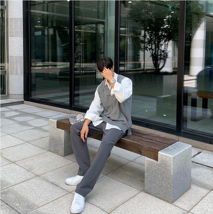 Áo Len Gile Nam Quảng Châu Sweater Unisex Cổ Tim Chất Len Đẹp Kiểu Dáng Hàn Quốc DYACI Menswear 8