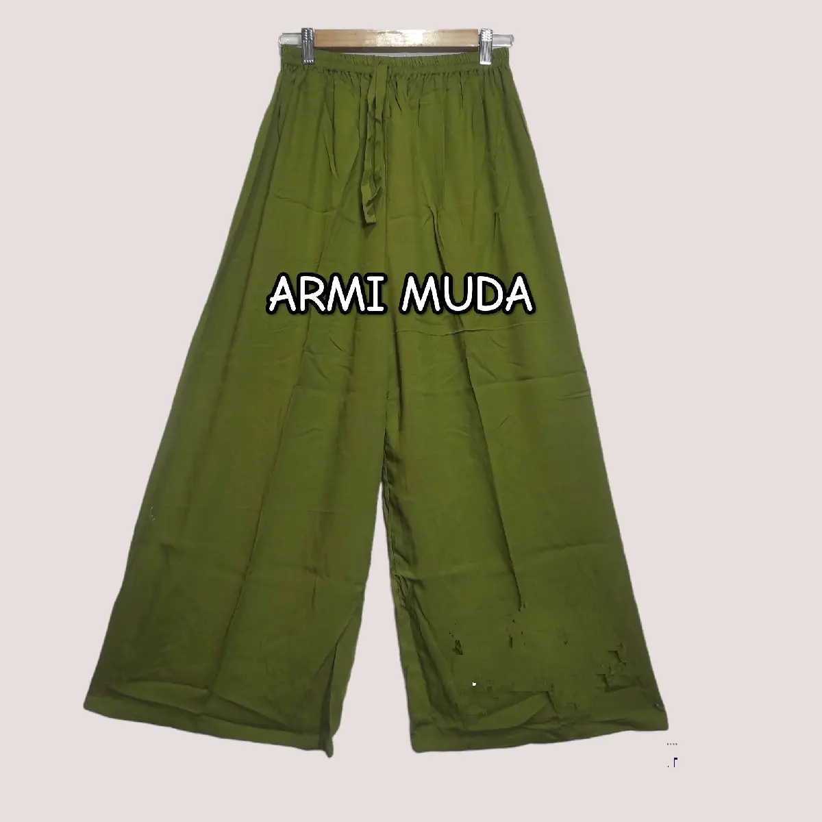 Celana Kulot super jumbo polos Cantik Wanita Panjang Variasi Lembut Rayon Melar Karet Katun Dewasa