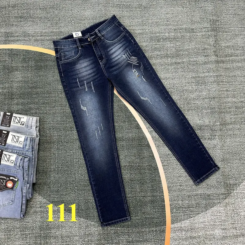 Quần Jean Dài Nam Form Slim Fit Co Giãn 4 chiều Phù Hợp Thời Trang Menswear Cotton Pants Có Túi 6