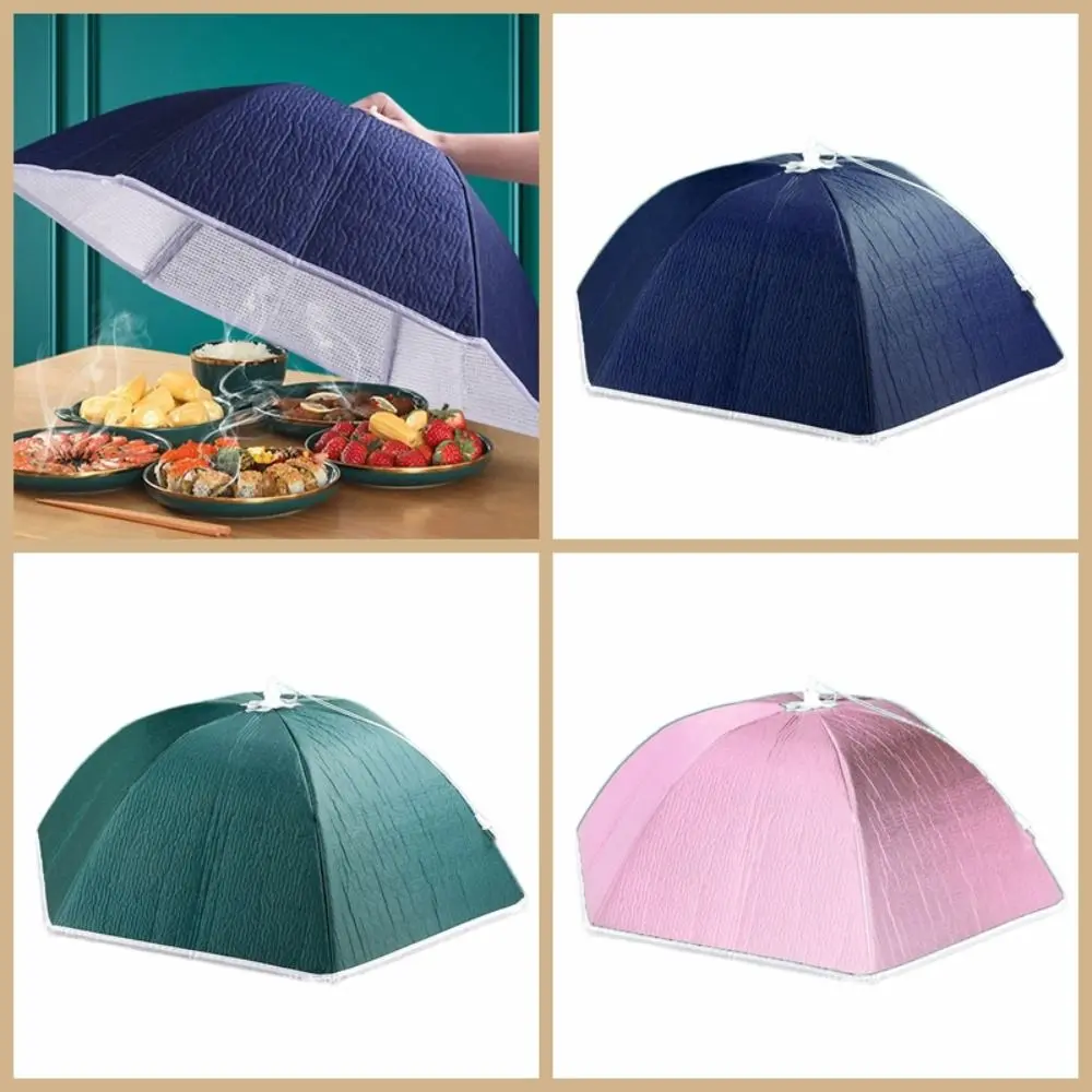 Umbrella Style Foldable Insulated Food Cover Waterproof Keep Warm Dish Cover Insect-proof Dustproof Food Tent Home