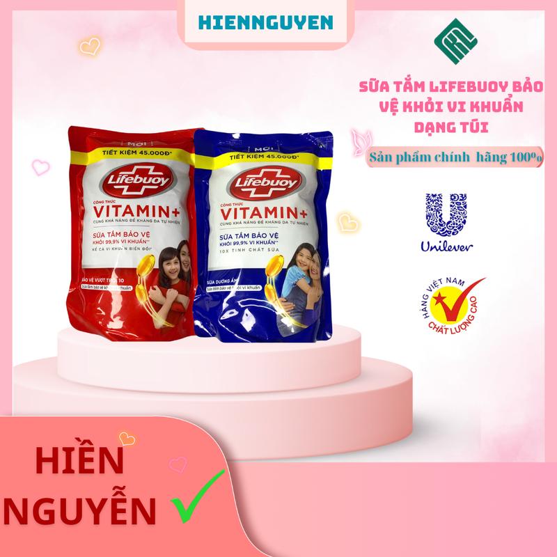 Sữa tắm lifebuoy bảo vệ khỏi vi khuẩn dạng túi 800G