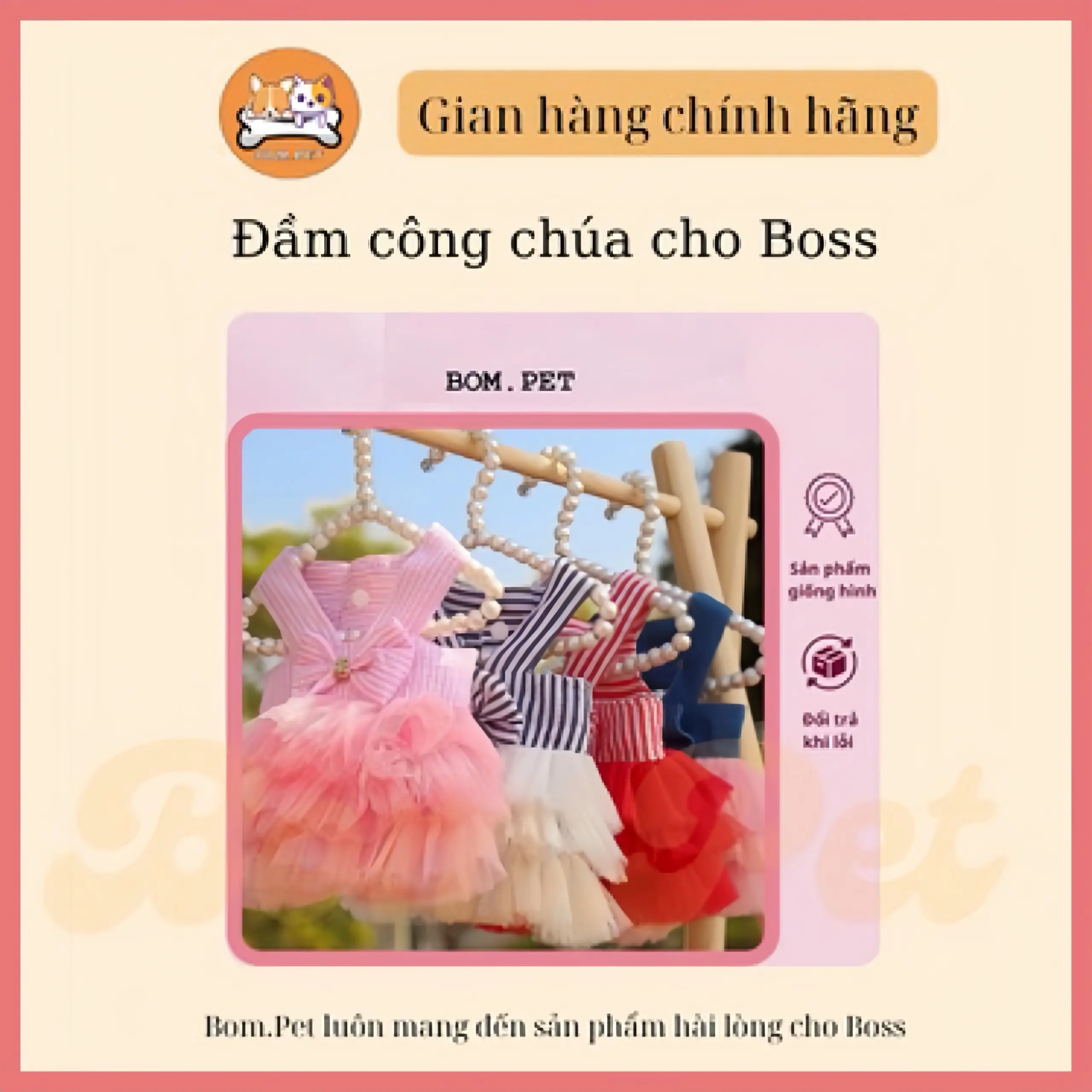 Đầm váy công chúa cho thú cưng cực dễ thương